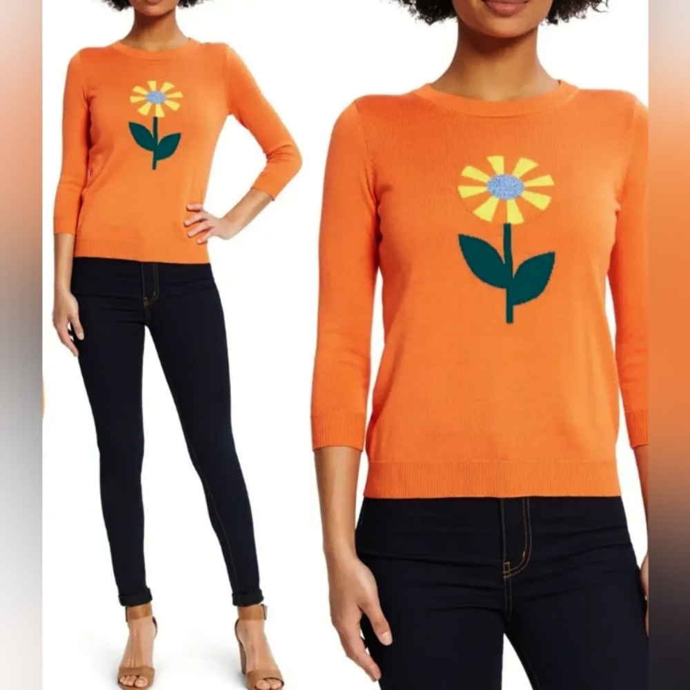 COPY - Modcloth Happy Flower sweater NWT